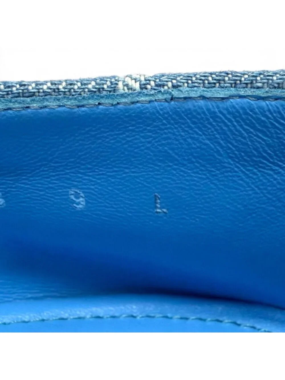 Louis Vuitton Estate Monogram Denim LV Logo Loafers Light Blue